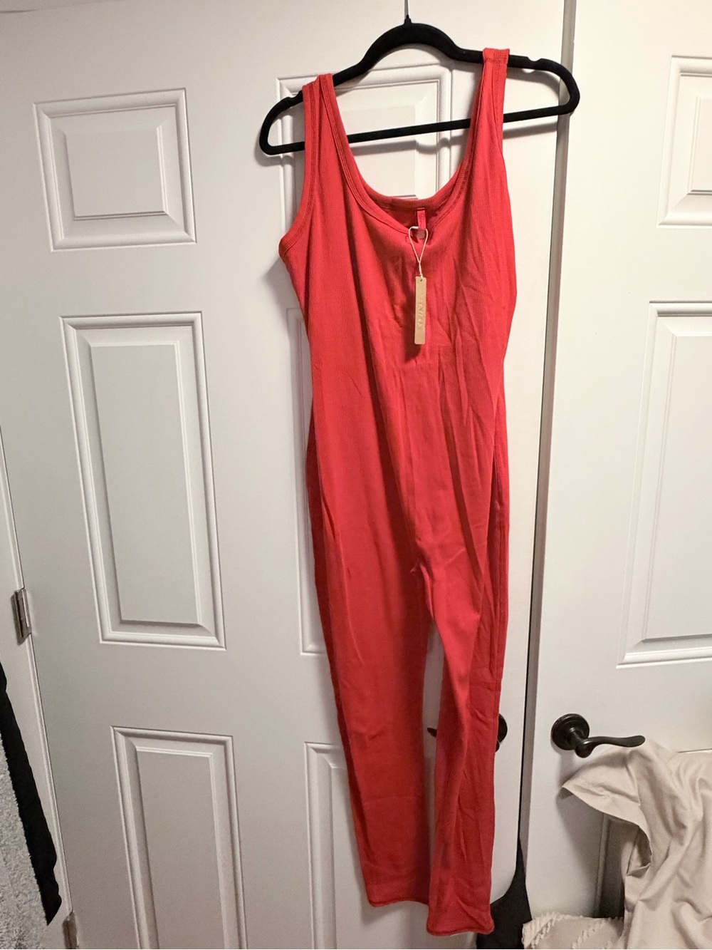 *Rare* Skims Cotton Rib Onesie in RED 2X